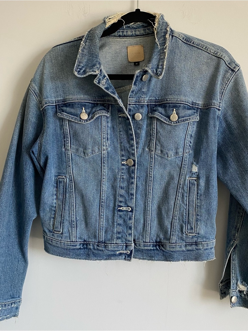 Joe's Jeans Distressed Light Blue Denim Jacket
